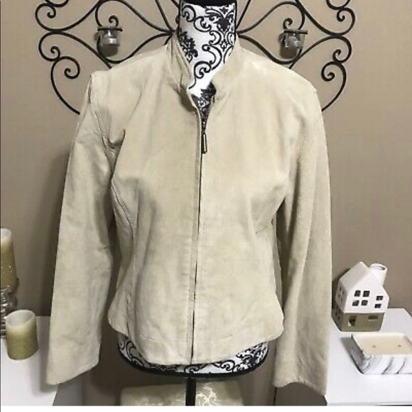 Chico’s 100% Leather jacket size 1 - Picture 1 of 3